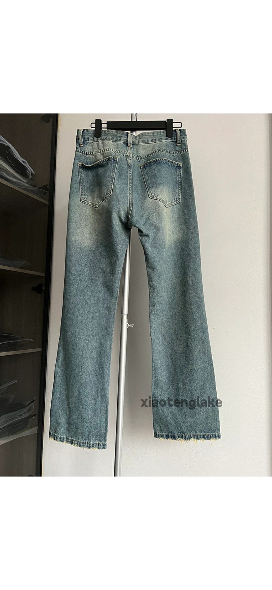 Jean × Vintage washed faded y2k skate yuppie flared cleanfit jeans Size US 32 / EU 48 - 3 Thumbnail