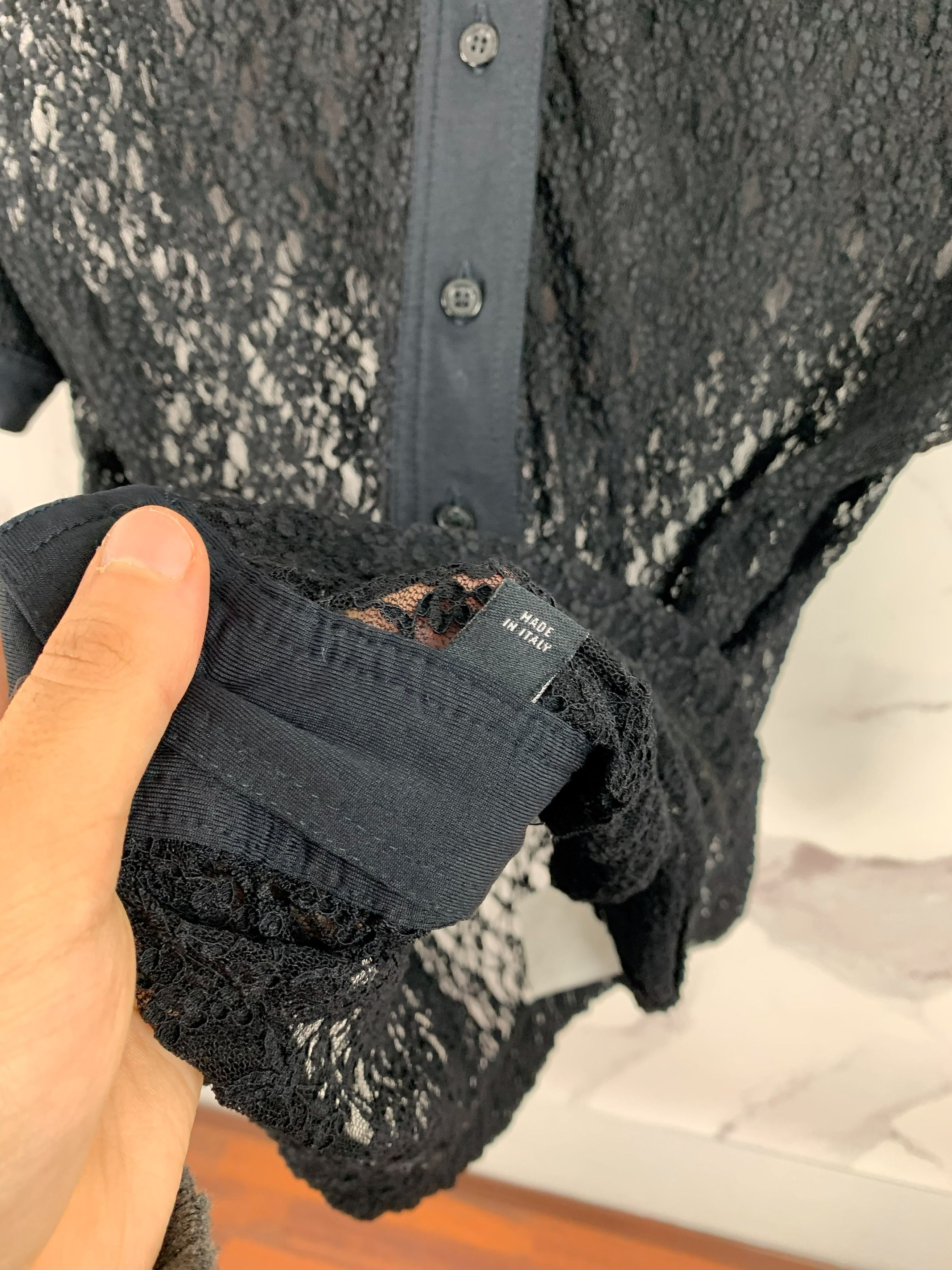 Dolce & Gabbana Vintage Dolce Gabbana Crochet Button Shirt Size S Size S / US 4 / IT 40 - 16 Thumbnail