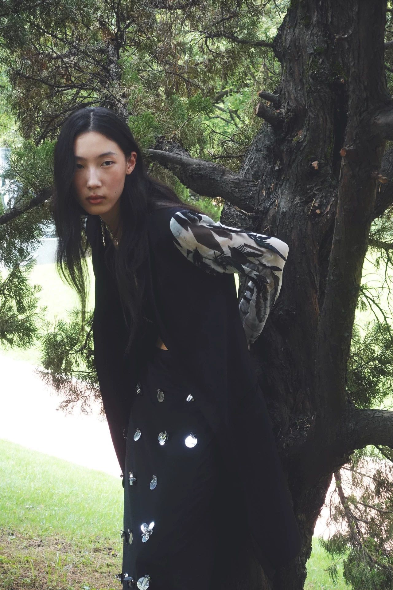 Ann Demeulemeester Ann Demeulemeester 2012 S/S Feather & Silk Wool Coat 38 Size XS / US 0-2 / IT 36-38 - 2 Thumbnail