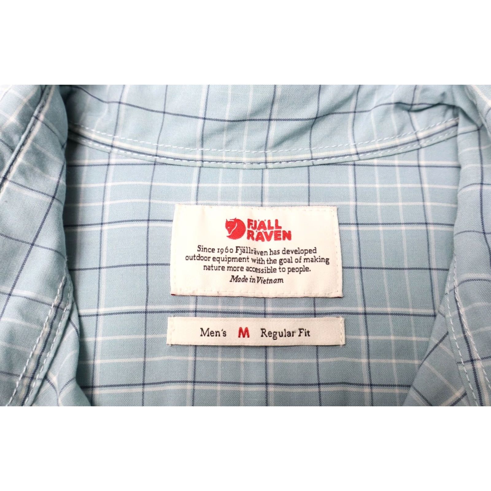 Vintage FJALLRAVEN Regular Fit Shirt Men's MEDIUM Checked Pocketed Roll-Up Sleeves Size US M / EU 48-50 / 2 - 5 Thumbnail