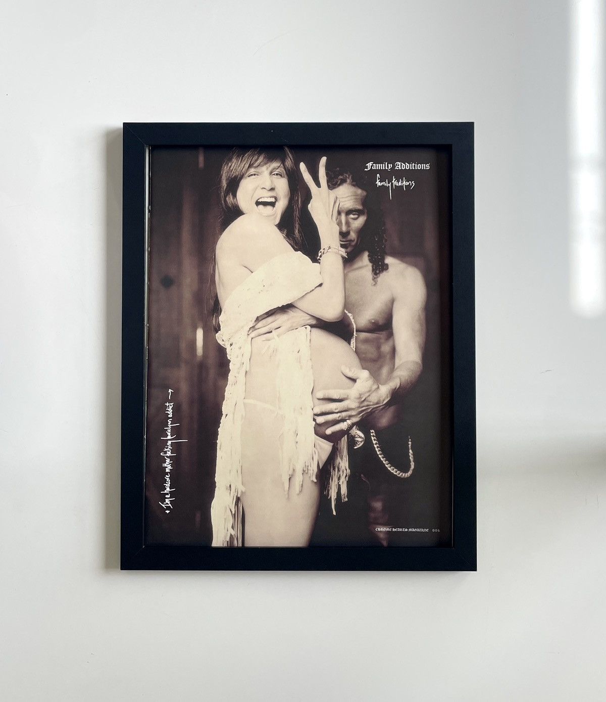 Chrome Hearts × Vintage Chrome Hearts Richard Stark vintage photo Poster framed 9x11 Size ONE SIZE - 1 Thumbnail