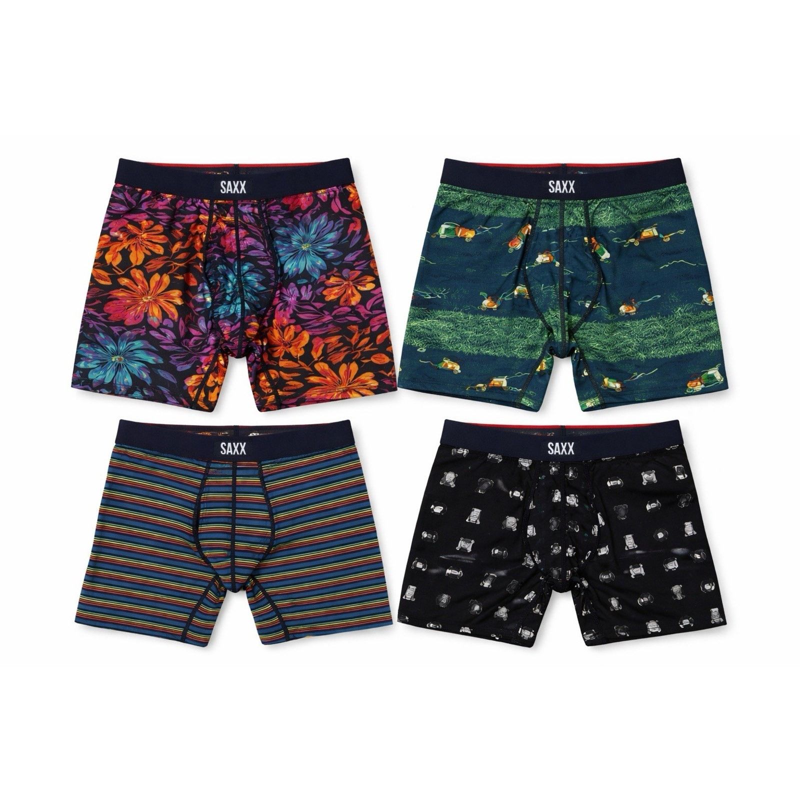 Other SAXX Vibe Xtra Boxer Brief Lot Of 4 Small Print Ballpark Size 30 - 1 Thumbnail