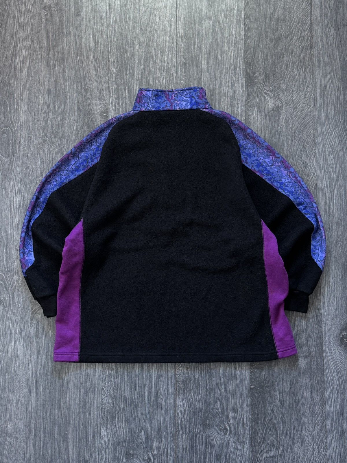 Reebok 90s Vintage Reebok 1/3 zip anorak fleece sweatshirt Size US L / EU 52-54 / 3 - 4 Thumbnail