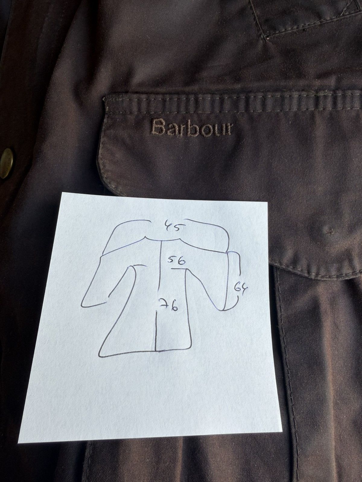 Barbour Barbour Hereford Wax Jacket Brown Men's M waxed cotton Size US M / EU 48-50 / 2 - 10 Thumbnail