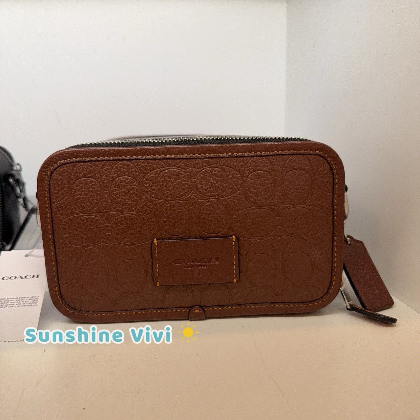 Coach NWT Coach Wyatt Crossbody Bag Silver/Vintage Brown CDP87 Size ONE SIZE - 1 Thumbnail
