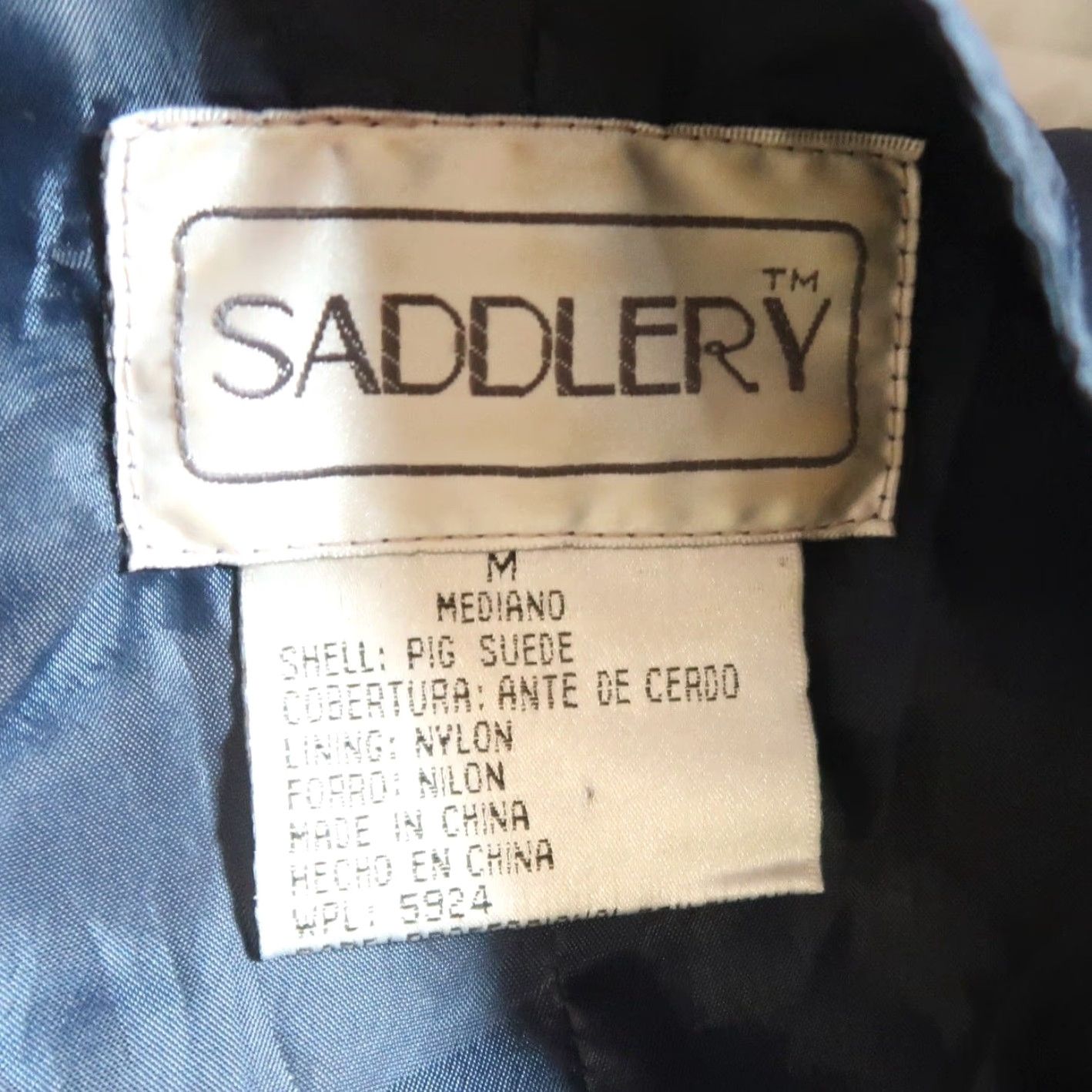 Vintage VINTAGE Saddlery Navy Blue Pig Suede Leather Western Vest Mens M Size US M / EU 48-50 / 2 - 5 Thumbnail