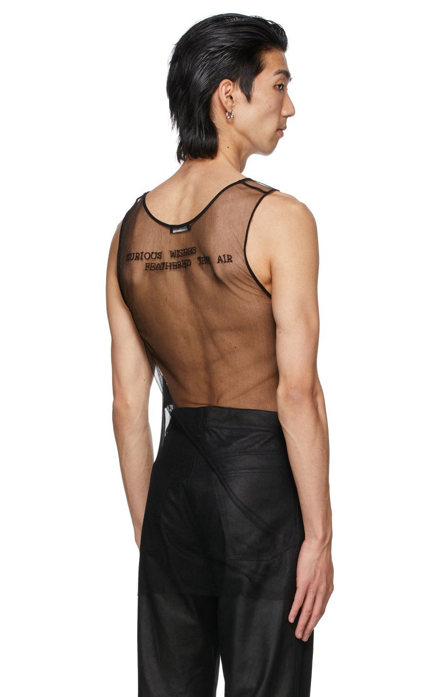 Ann Demeulemeester New — Patti Smith Beaded Silk Top Size US M / EU 48-50 / 2 - 3 Thumbnail