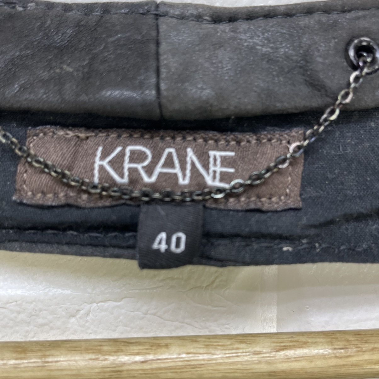 Japanese Brand Vintage Krane Leather Vest Made In Canada Size M / US 6-8 / IT 42-44 - 6 Thumbnail