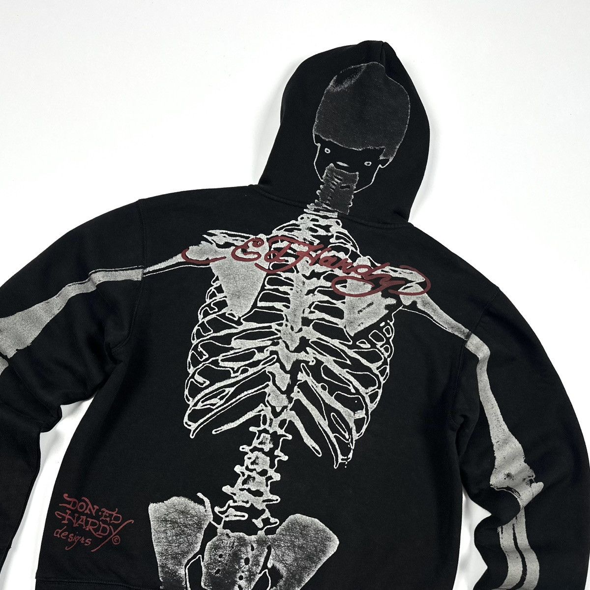 Ed Hardy Vintage Ed Hardy x Christian Audigier Skeleton Zip Hoodie Size US XL / EU 56 / 4 - 5 Thumbnail