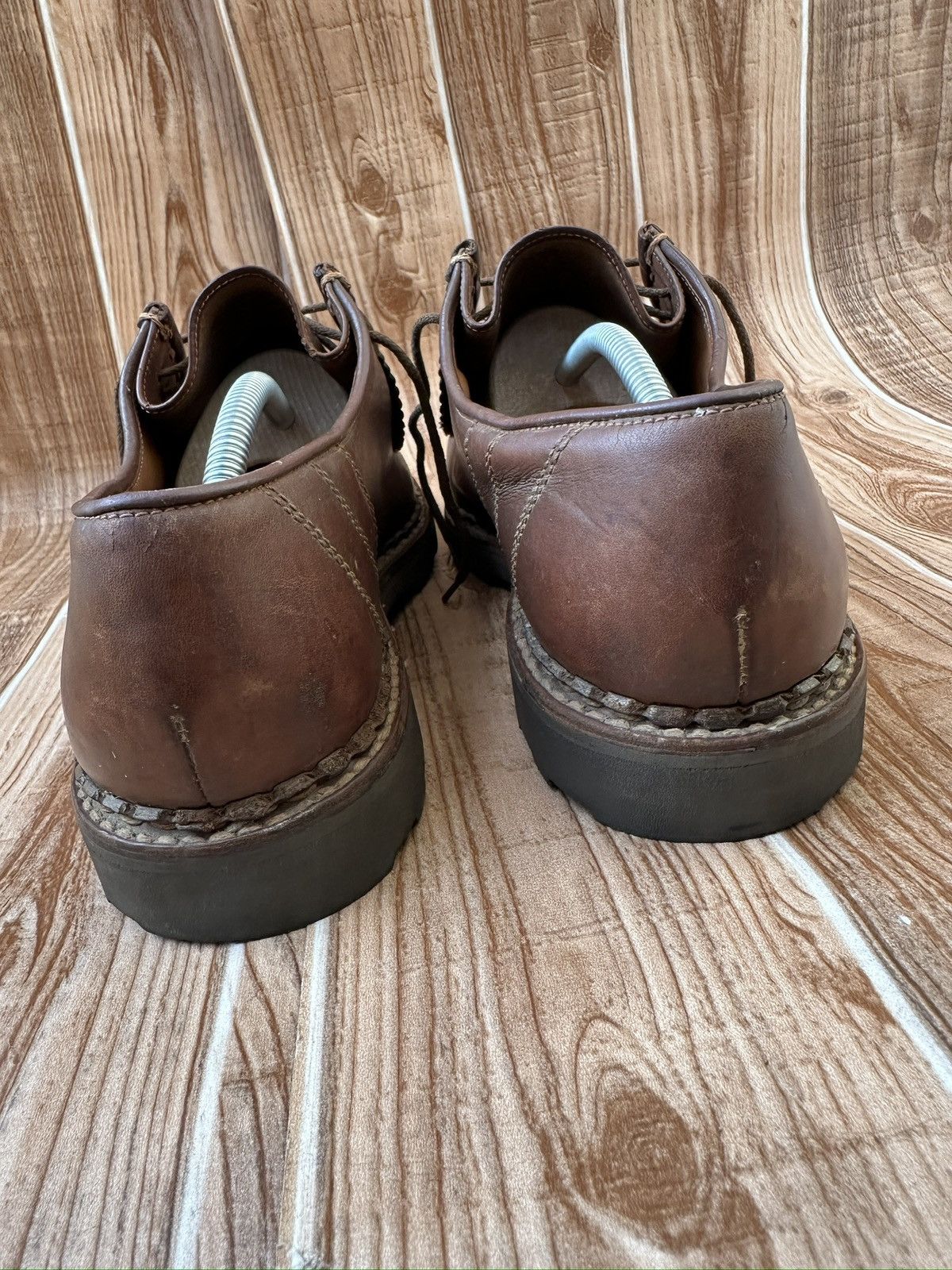 Paraboot Paraboot Michael Marche Vintage Ebony Moc Leather Derbies Size US 14 / EU 47 - 11 Thumbnail