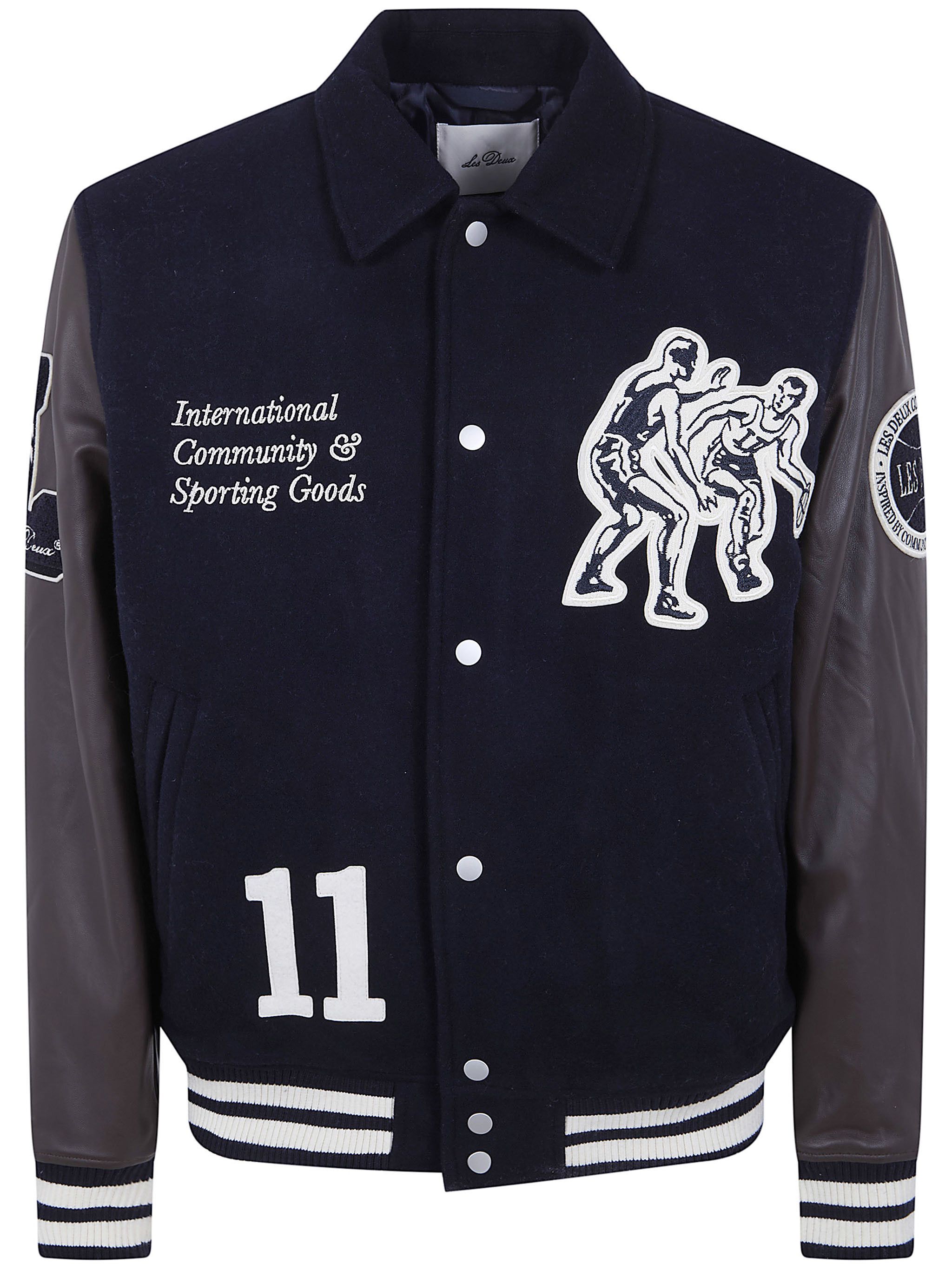 Les Deux "BASKET VARSITY" WOOL JACKET Size US L / EU 52-54 / 3 - 1 Thumbnail