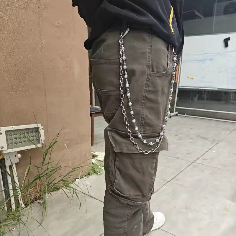 Japanese Brand × Jewelry Guitar Pick Metal Pearl Double-deck Pants Chain Size ONE SIZE - 10 Thumbnail