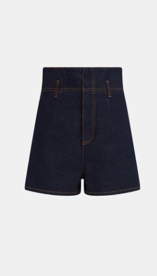 Dior o1w1db10924 Cotton Denim Shorts in Deep Blue Size 34" / US 12 / IT 48 - 1 Thumbnail