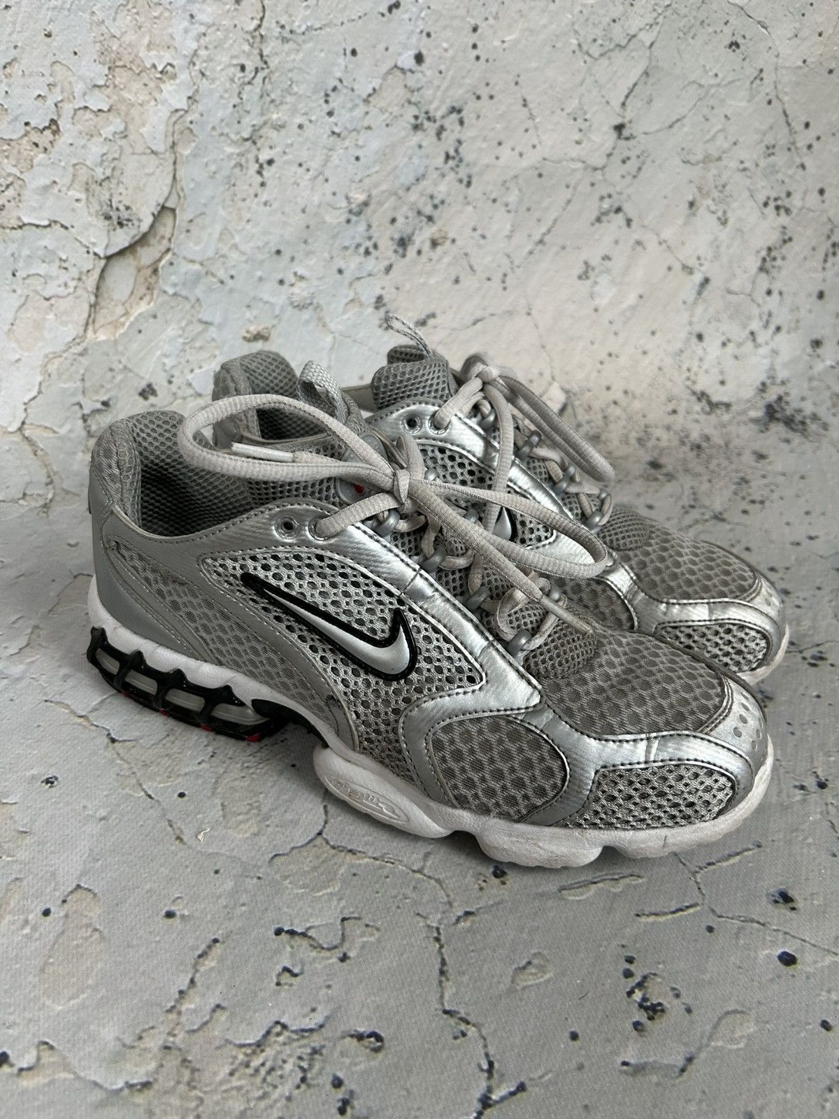 Nike Nike Spiridon Cage 2 Silver Sneakers Vintage Y2K Streetwear Size US 9 / EU 42 - 2 Thumbnail