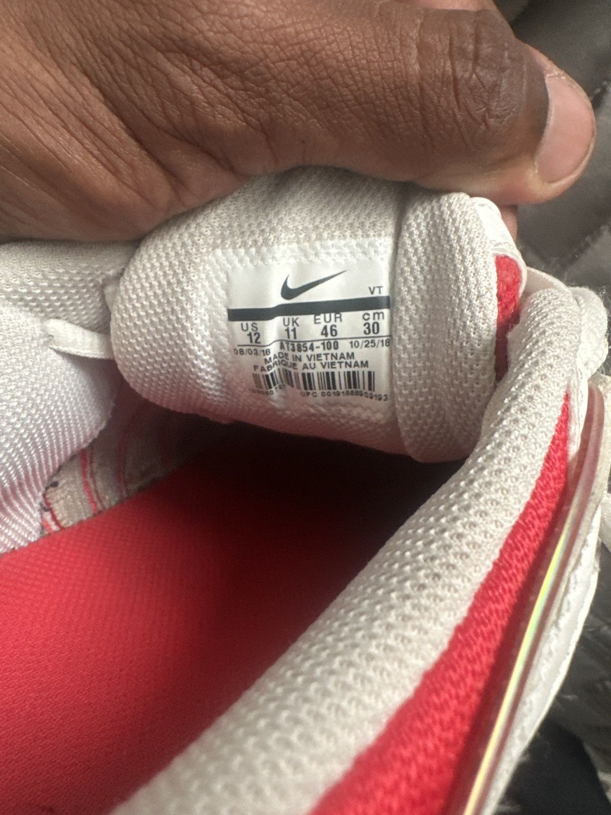 Nike × Supreme Nike Air Max Tailwind 4 Supreme White Size US 12 / EU 45 - 6 Thumbnail