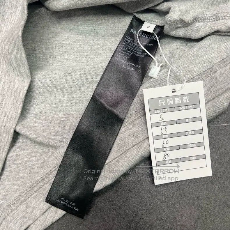 Balenciaga Balenciaga Embroidered Grey Coke Short Sleeve T-Shirt Size US S / EU 44-46 / 1 - 6 Thumbnail