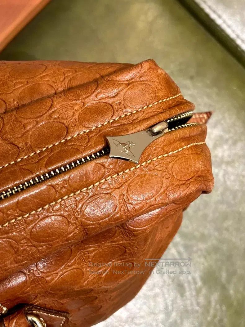 Vivienne Westwood Vivienne Westwood size os Brown Handbag with Saturn Print Size ONE SIZE - 4 Thumbnail
