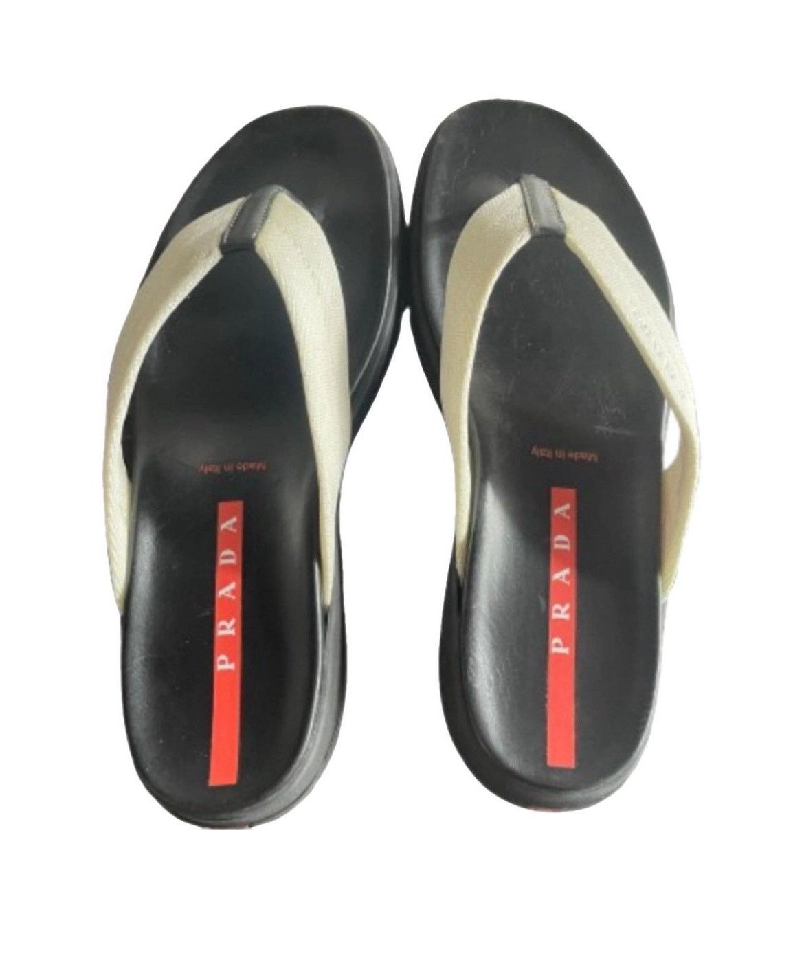 Prada Prada Women’s Flip Flops 37.5 New Red Line Y2K Size US 7.5 / IT 37.5 - 1 Thumbnail