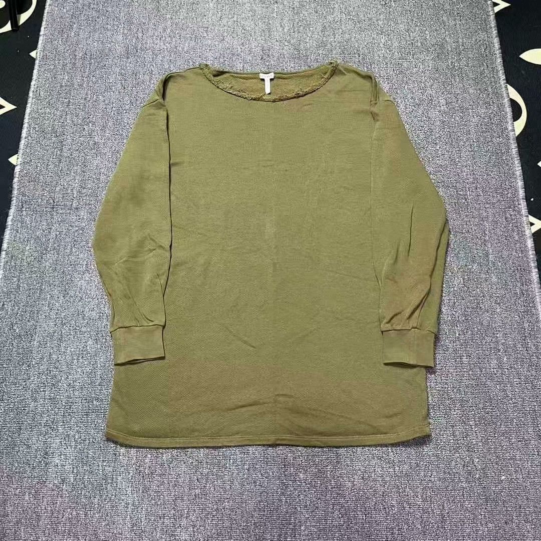 Loewe Loewe Olive Green Logo Sweatshirt T-shirt Size US S / EU 44-46 / 1 - 1 Thumbnail