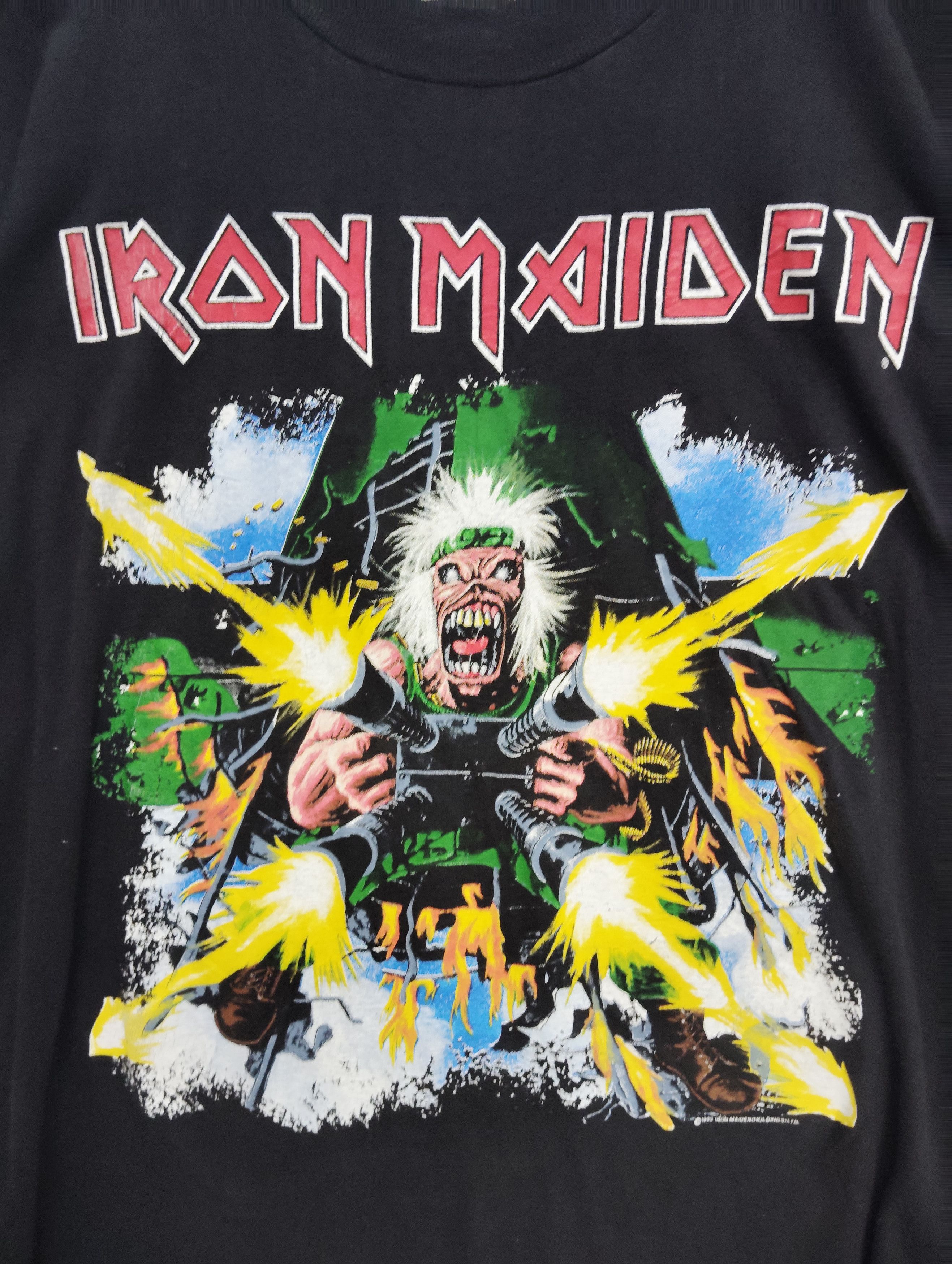 Band Tees × Iron Maiden × Vintage Vintage Iron Maiden World Tour 1990 Size US XL / EU 56 / 4 - 2 Thumbnail
