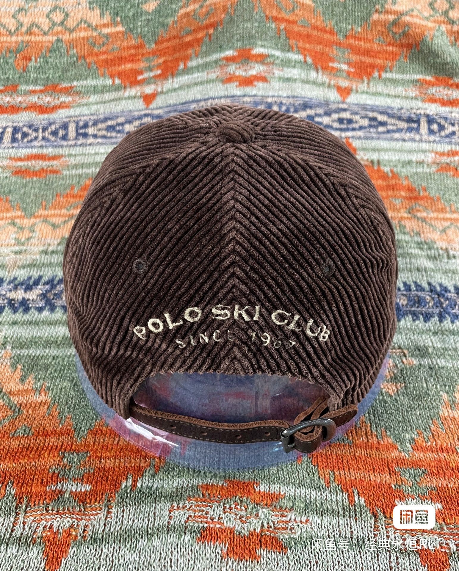 Polo Ralph Lauren Polo Ralph Lauren Ski Leather Corduroy Baseball Hat Cap Size ONE SIZE - 4 Thumbnail