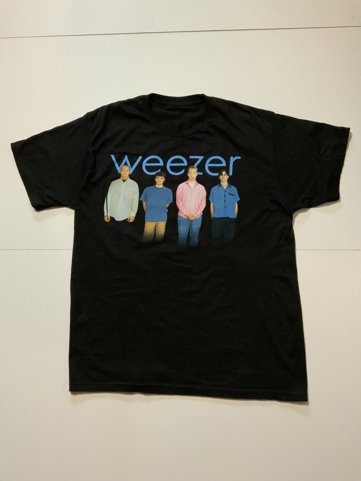 Band Tees Weezer Blue Album Music Rock Band Black Crewneck T-Shirt Size US M / EU 48-50 / 2 - 2 Thumbnail
