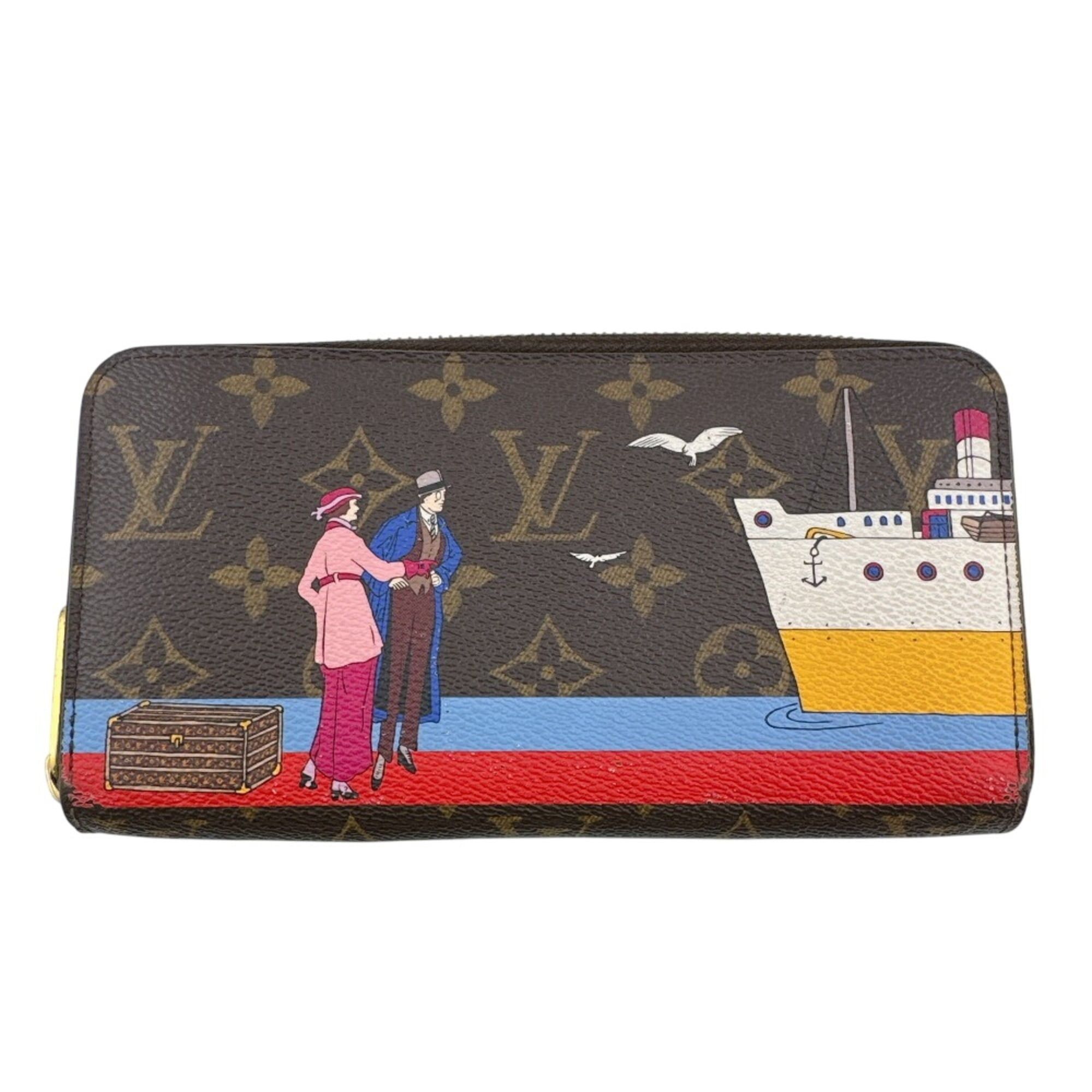 Louis Vuitton LOUIS VUITTON M62135 Zippy Wallet Illustré Cruise Monogram Long Brown Size ONE SIZE - 1 Thumbnail