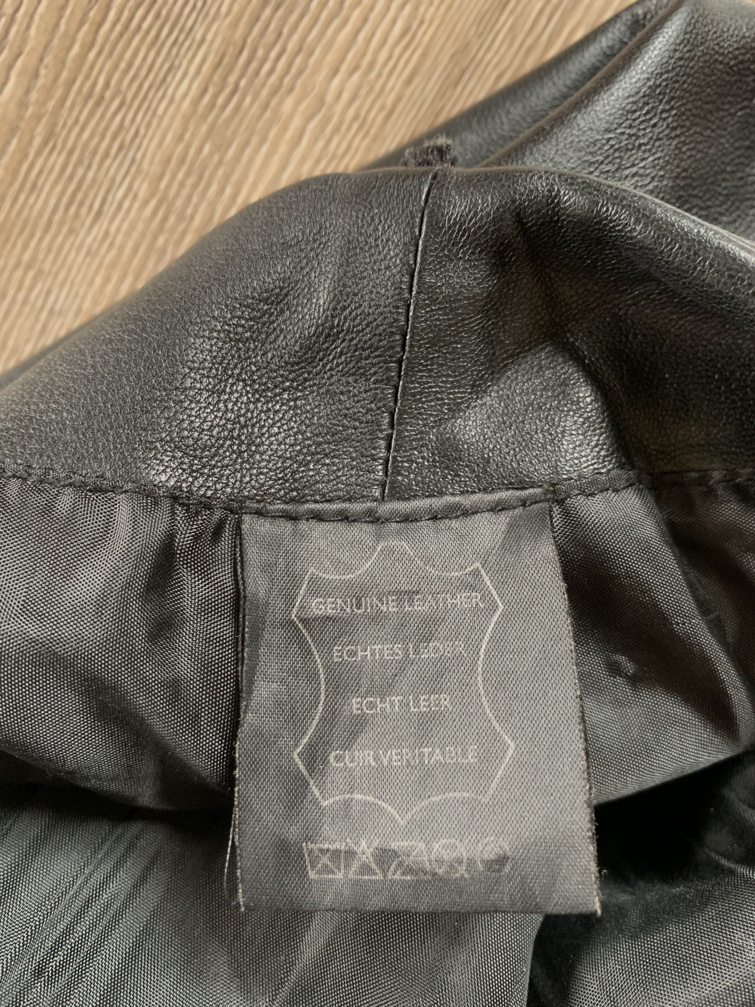 Leather Fabiani Women's Vintage Leather Bell Bottom Pants Size 26" / US 2 / IT 38 - 7 Thumbnail