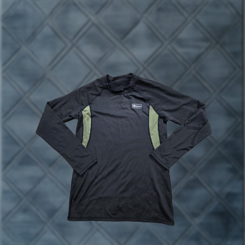 Layer 8 ESDY Shirt Mens L Black Long Sleeve Tactical Base Layer Fleece Lined Size US L / EU 52-54 / 3 - 1 Thumbnail