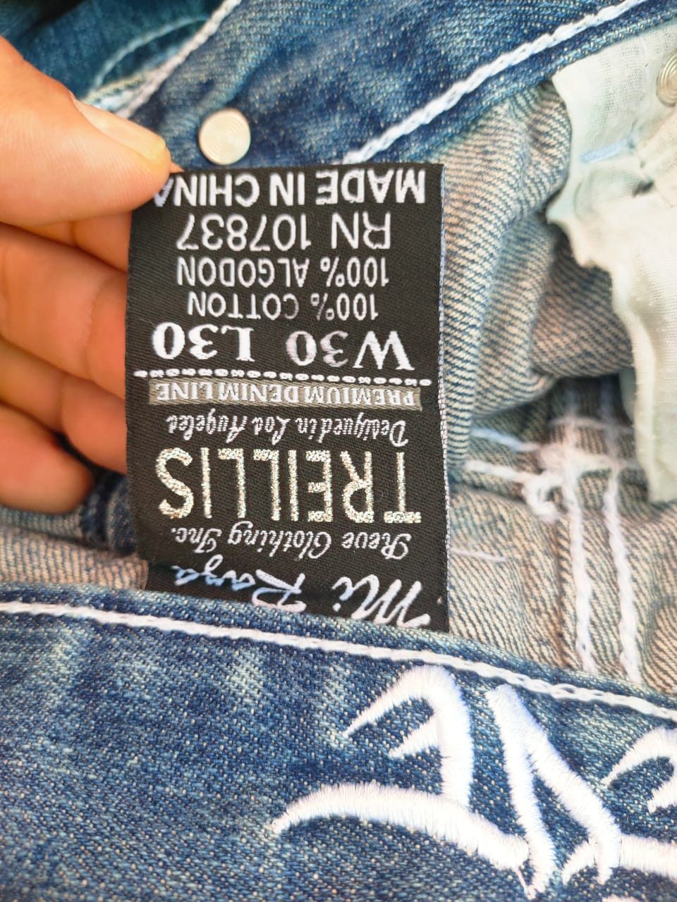 Ed Hardy × Japanese Brand × Vintage 🔥 RARE EMBROIDERY REVE JEANS Size US 32 / EU 48 - 2 Thumbnail
