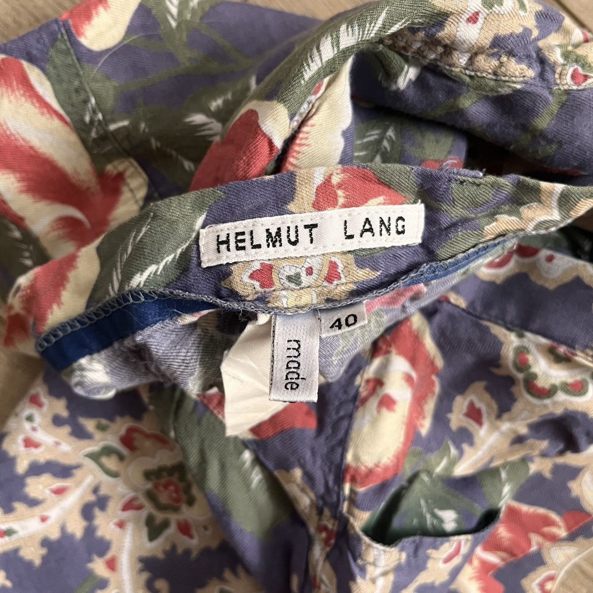 Helmut Lang Helmut Lang Vintage 90's Archive Floral Shorts Size 27" / US 4 / IT 40 - 3 Thumbnail