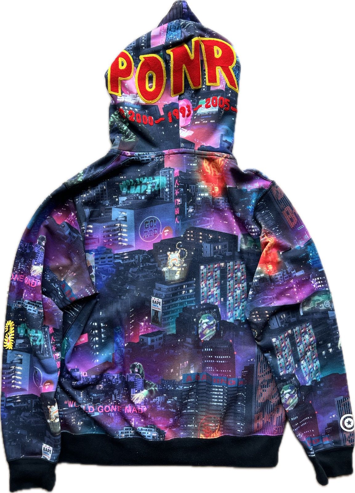 Bape Bape Neon Tokyo Shark Zip Hoodie Size US L / EU 52-54 / 3 - 2 Thumbnail