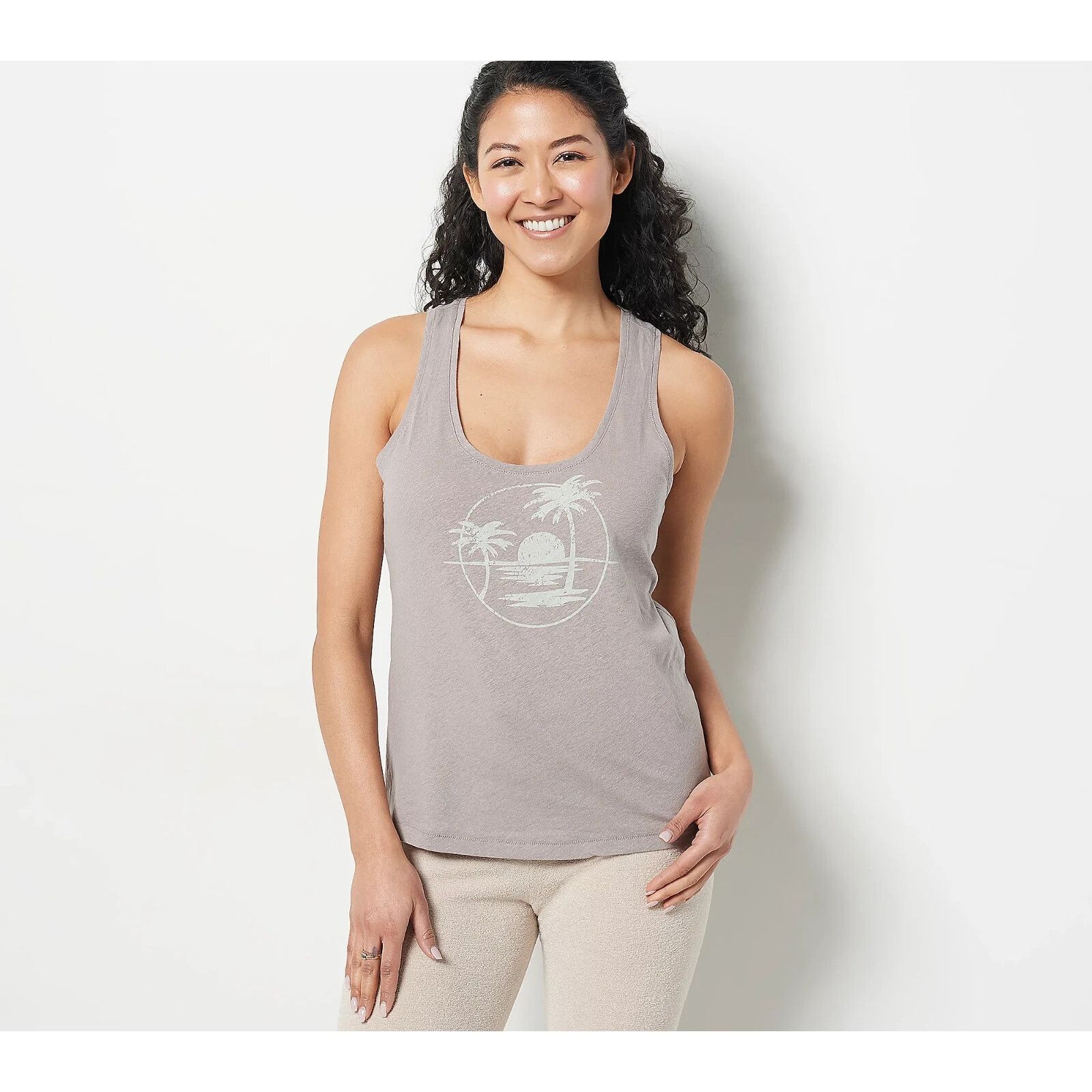 & Other Stories Barefoot Dream Malibu Linen Cotton Racer Back Tank S A644297 Size S / US 4 / IT 40 - 1 Thumbnail