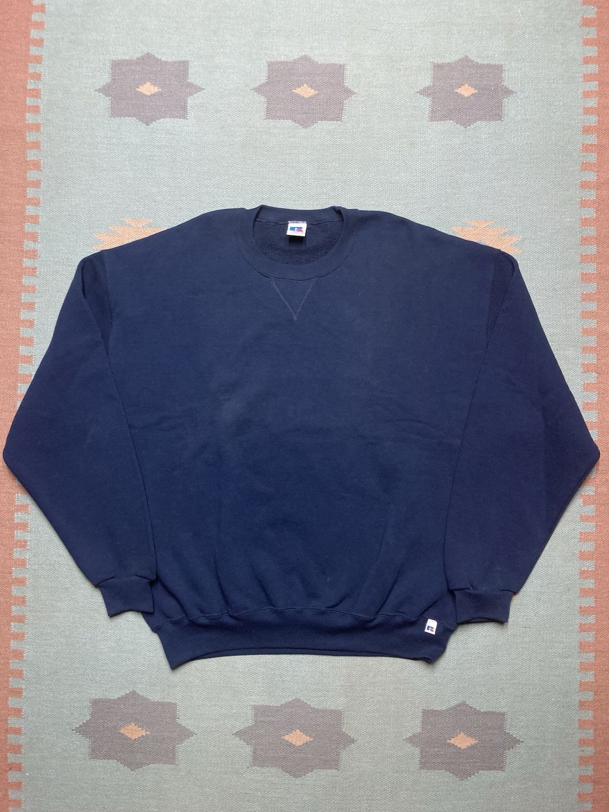 Vtg 90s Russell athletic crewneck sweatshirt blank adult XXL