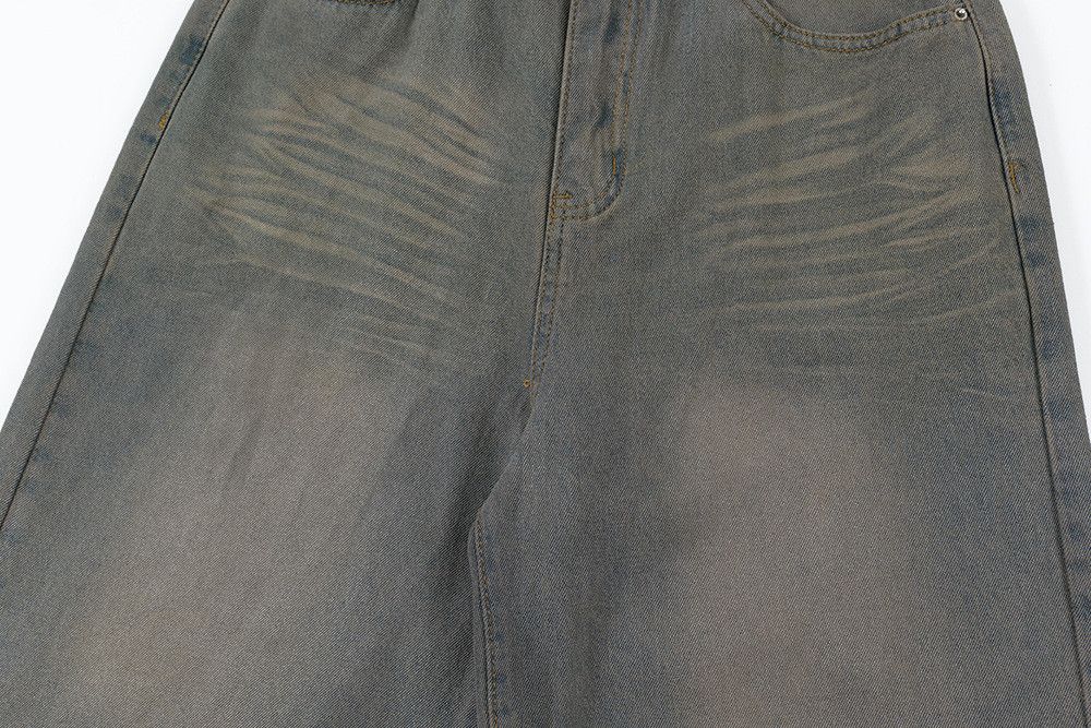 Japanese Brand × Jean Men's street style punk loose distressed washed denim shorts Size US 32 / EU 48 - 6 Thumbnail