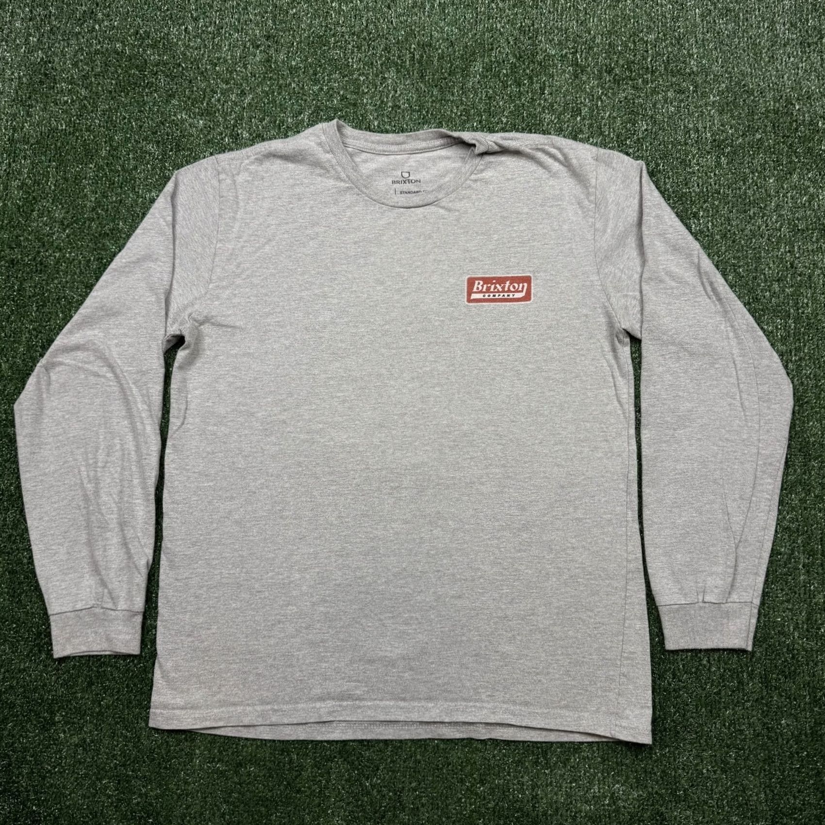 Brixton Brixton Graphic T Shirt Men Gray Long Sleeve Crew Neck California Classic Logo Shirt Adult M Size US M / EU 48-50 / 2 - 2 Thumbnail