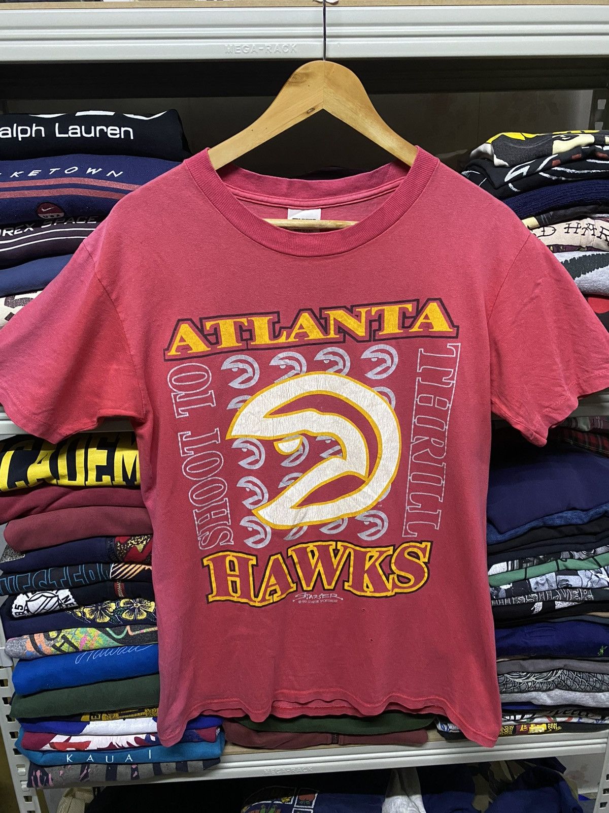 Starter Vintage 1991 starter sportwears atlanta hawks Size US M / EU 48-50 / 2 - 1 Thumbnail
