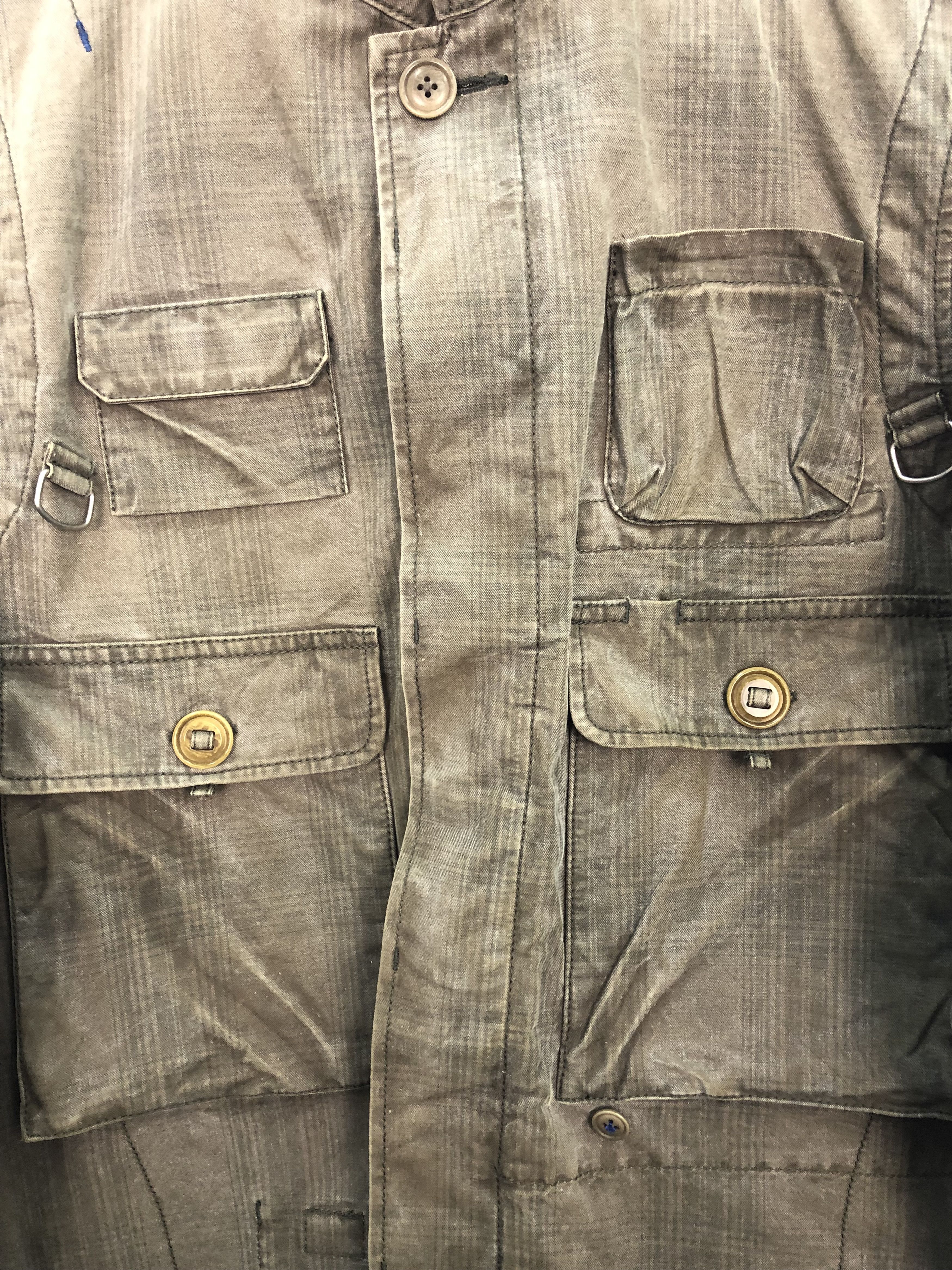 Freewheelers R.Newbold Faded Denim Multipocket Jacket J0166 Size US L / EU 52-54 / 3 - 5 Thumbnail