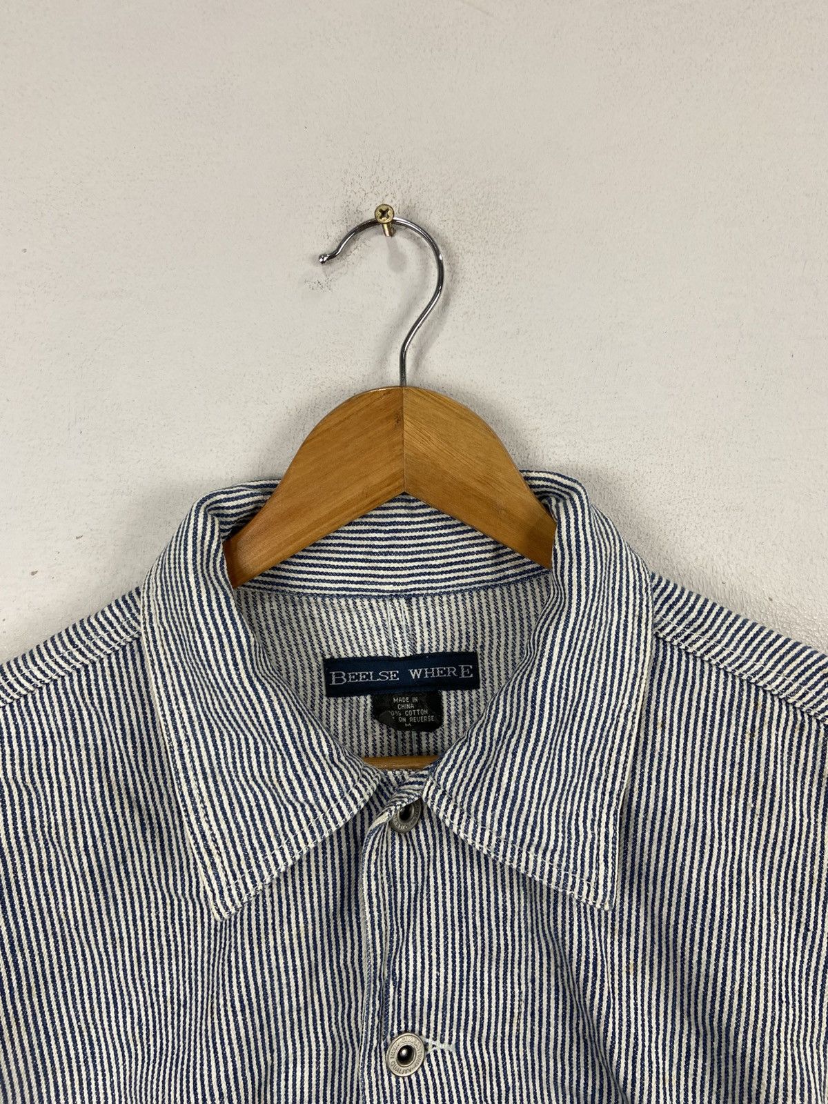 Japanese Brand VINTAGE BEELSE WHERE HUCKORY CHORE JACKET Size US M / EU 48-50 / 2 - 4 Thumbnail