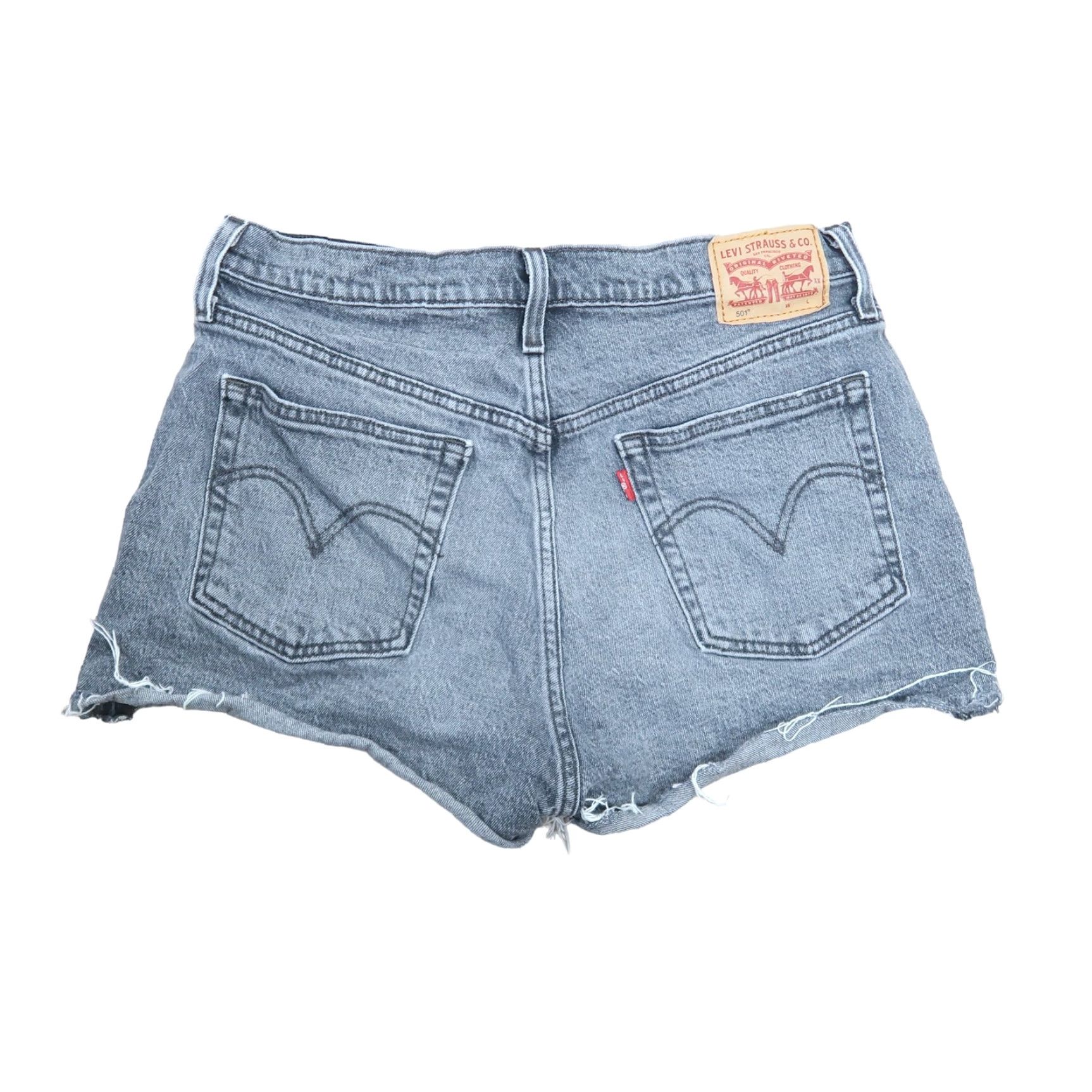 Levi's VINTAGE Levi's 501 High Rise Denim Cut-Off Shorts Women 31 Black Size 24" / US 00 / IT 34 - 3 Thumbnail