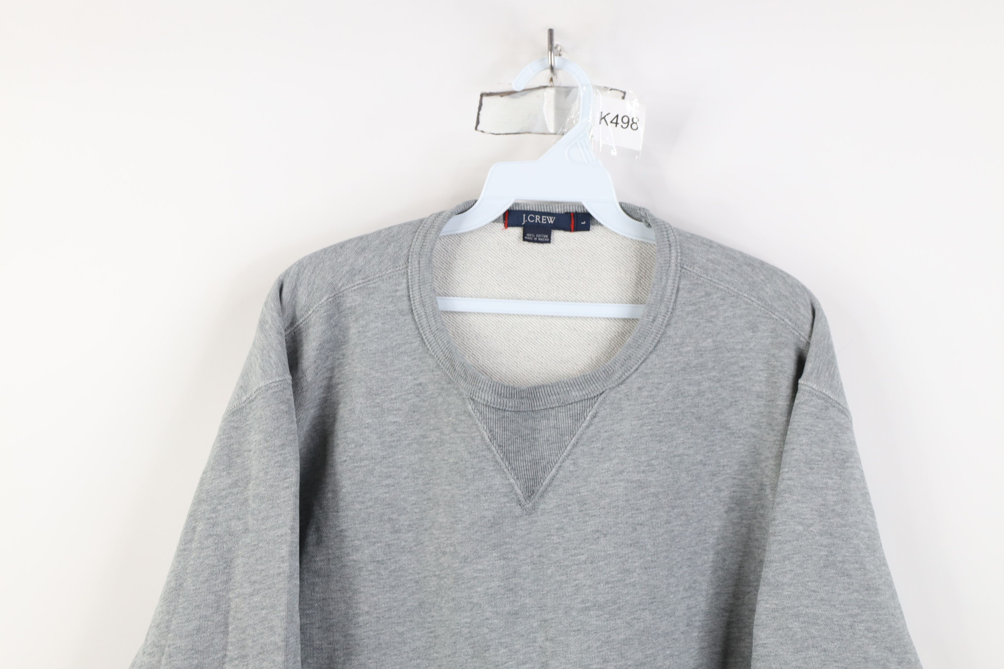 J.Crew Vintage Y2K J Crew Terry Cloth Crewneck Sweatshirt Gray Size US L / EU 52-54 / 3 - 2 Thumbnail