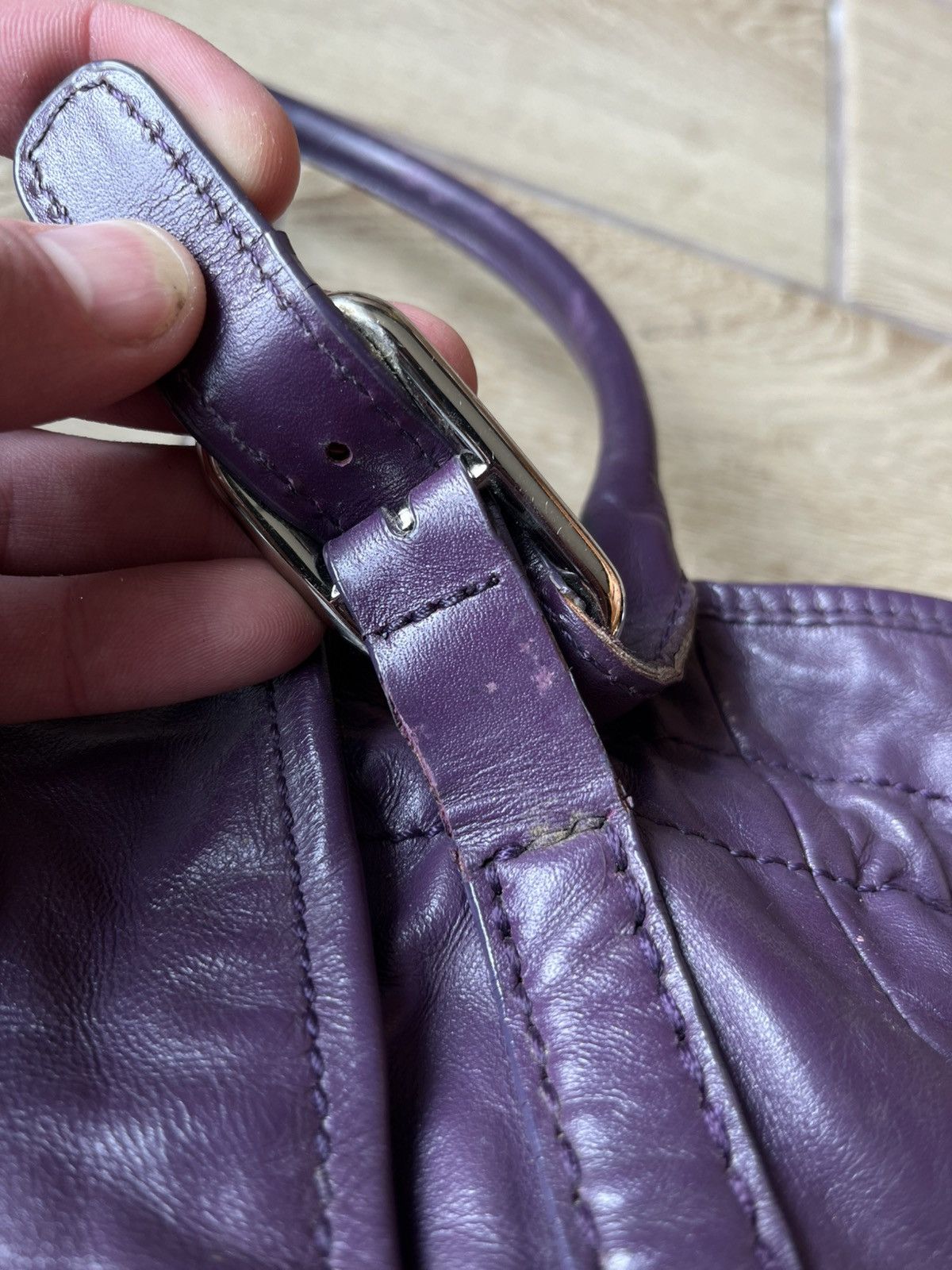 Authentic Tod’s G-Line Tote Bag Full Leather Purple