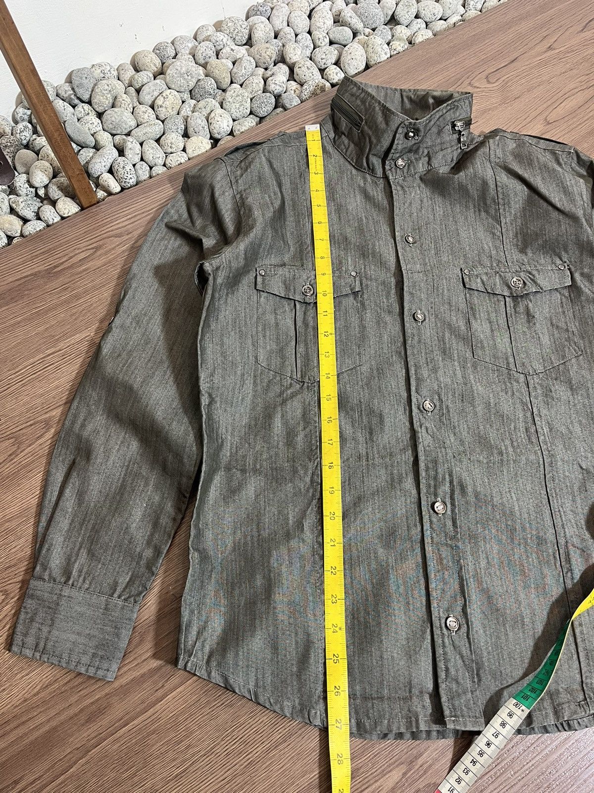 Japanese Brand × Le Grande Bleu (L.G.B.) × semanticdesign Semantic Design Double Collar Coated Shirt Size US L / EU 52-54 / 3 - 12 Thumbnail