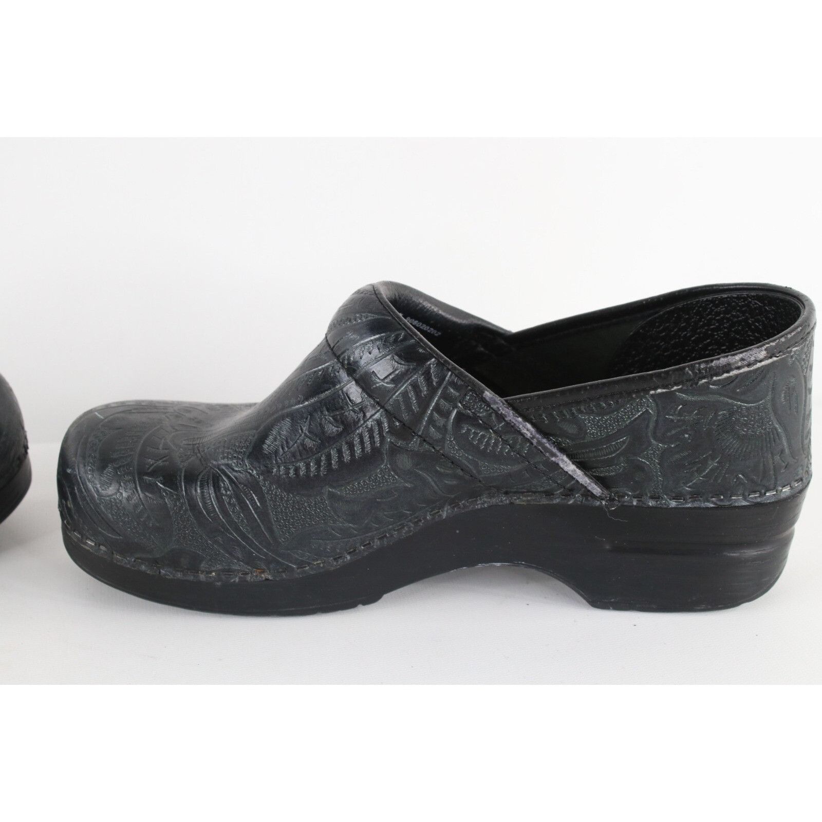 Dansko Dansko Flower Leather Slip On Clogs Mules Shoes Size US 9.5 / IT 39.5 - 7 Thumbnail