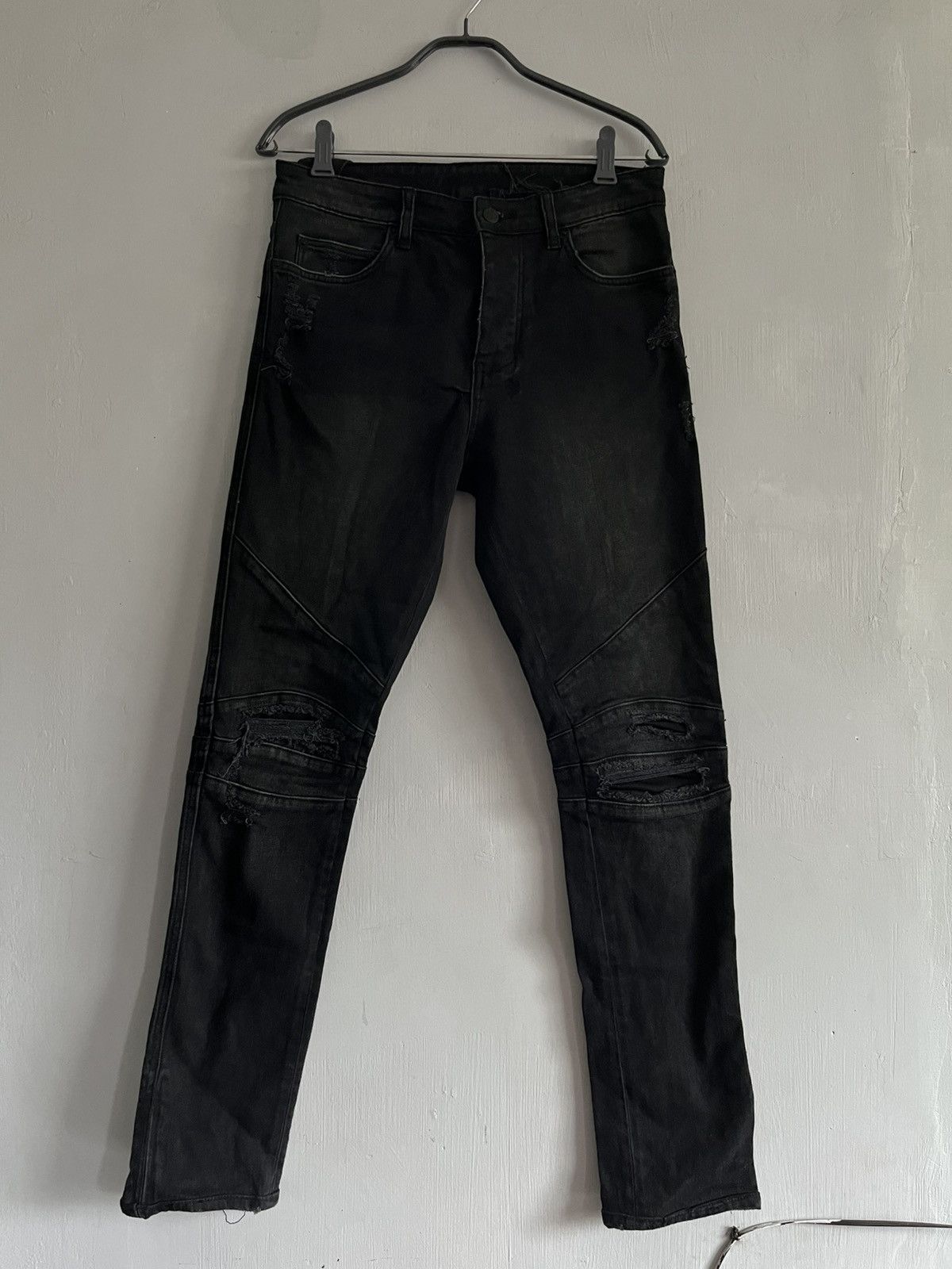 Ksubi Ksubi Chitch Biker Wolf Gang Trashed Jeans Size US 30 / EU 46 - 1 Thumbnail
