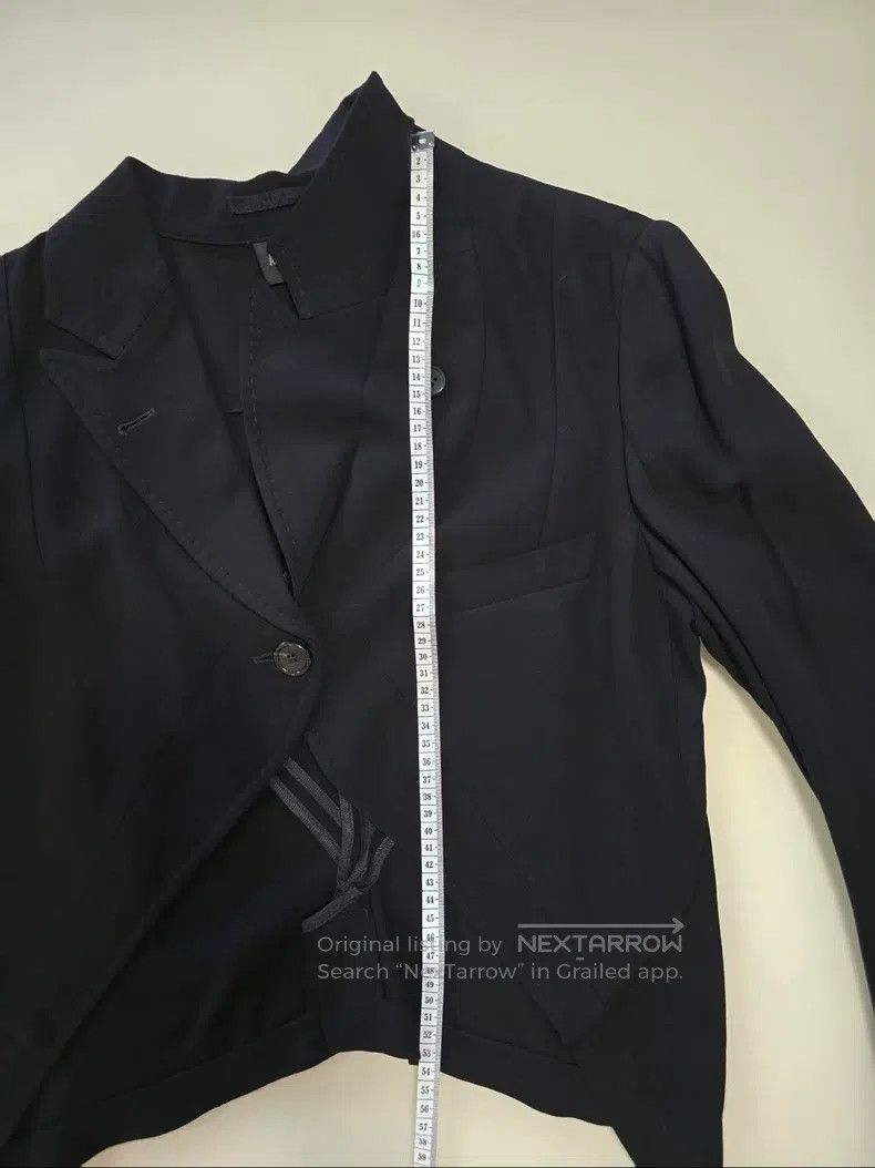 Ann Demeulemeester Ann Demeulemeester Black short suit jacket, 84% viscose + Size XS / US 0-2 / IT 36-38 - 8 Thumbnail