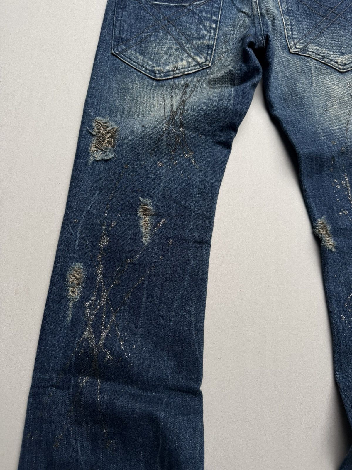 Japanese Brand Gladnews flare jeans Size US 28 / EU 44 - 8 Thumbnail