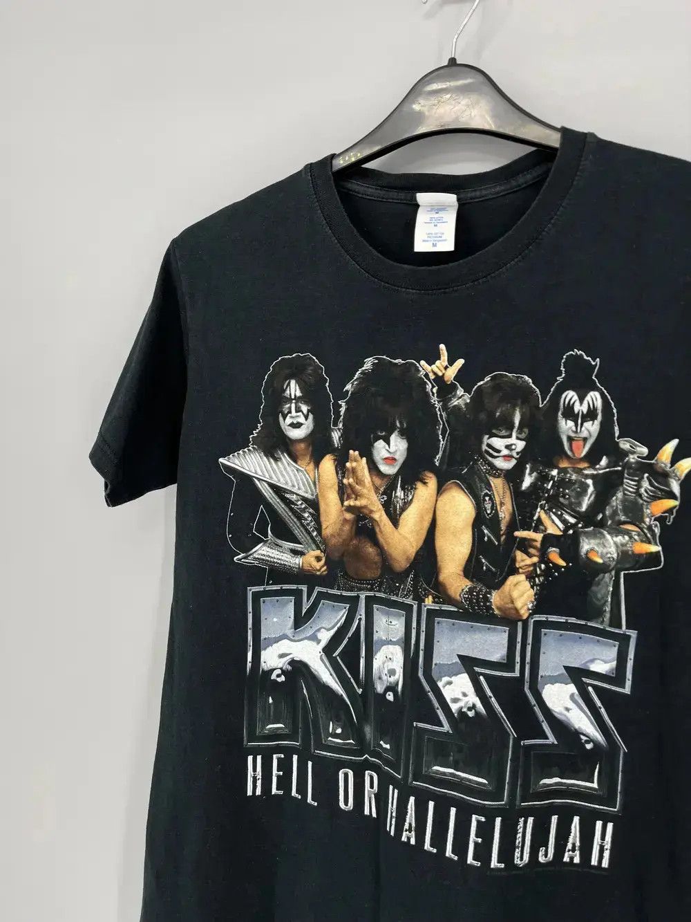 Band Tees Vintage Y2K Kiss Skulls Dead Face Band Rock Streetwear Size US M / EU 48-50 / 2 - 7 Thumbnail