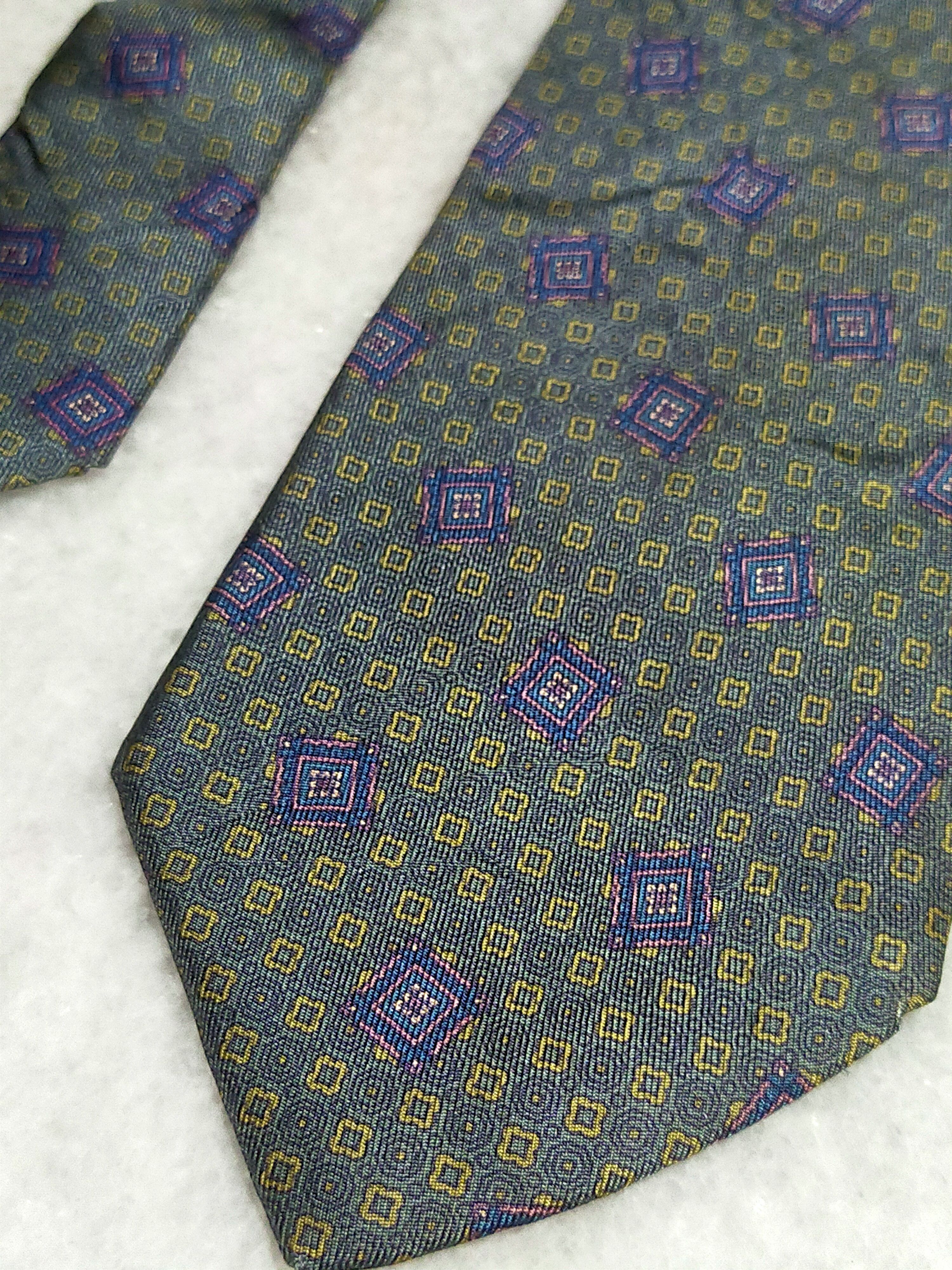 Christian Dior Monsieur CHRISTIAN DIOR MONSIEUR LUXURY GREEN SILK TIE Size ONE SIZE - 2 Thumbnail