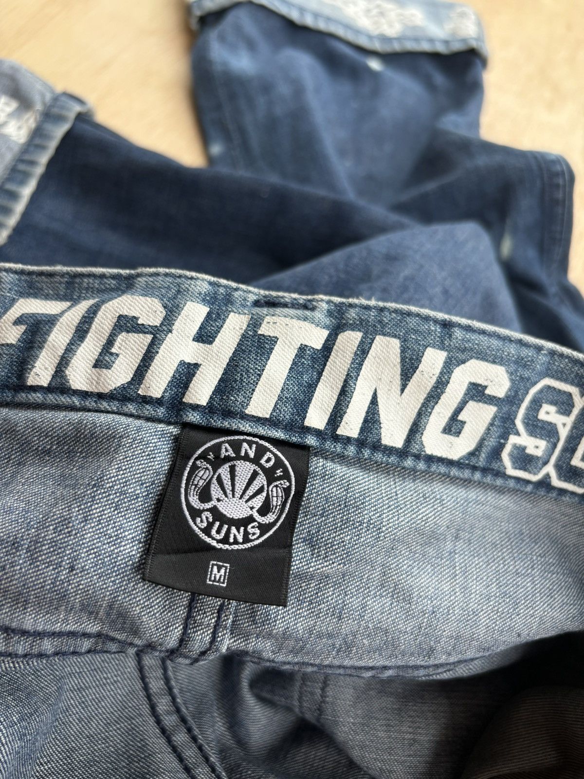 Hysteric Glamour × Japanese Brand The Fighting Suns Peace Love Denim Jeans Size US 31 - 9 Thumbnail